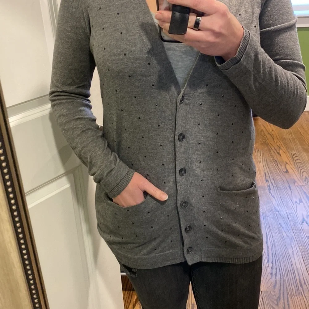 Ann Taylor Cashmere Blend Long Lightweight Cardigan NWT